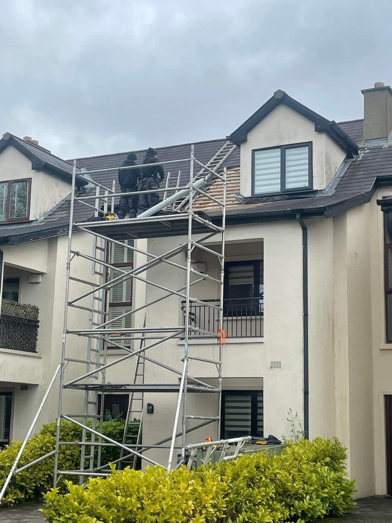 fixing a leak on a roof