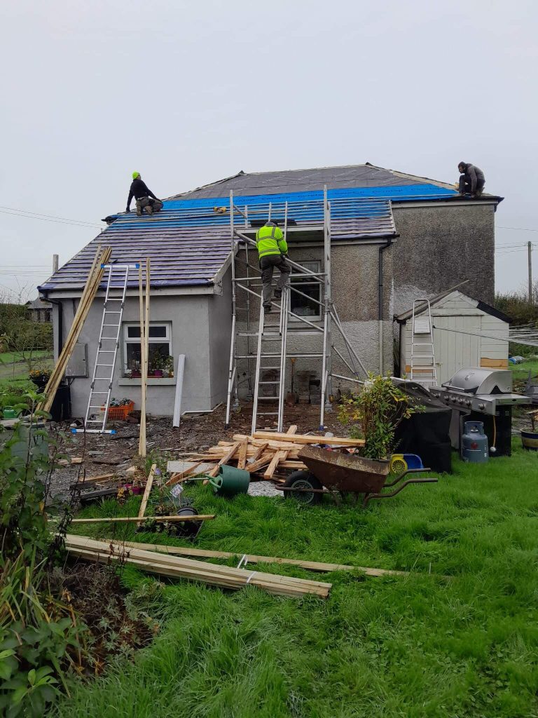 installing a new roof on house